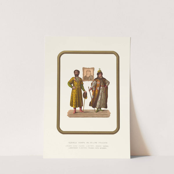 Odezhda boiar v XVI i XVII stoletii. Polevoe plat'e Godunova. Portret Afanasiia Vlas'eva. Portret stol'nika Petra Potemkina by Fedor Grigoryevich Solntsev