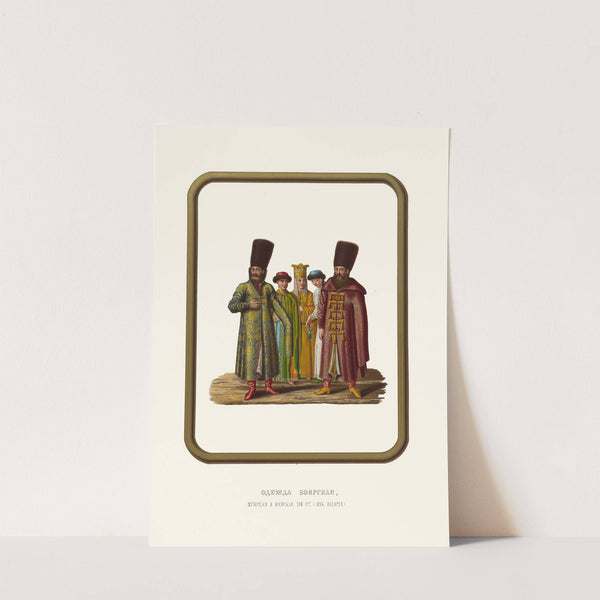 Odezhda boiarskaia, muzhskaia i zhenskaia XVII stoletiia by Fedor Grigoryevich Solntsev