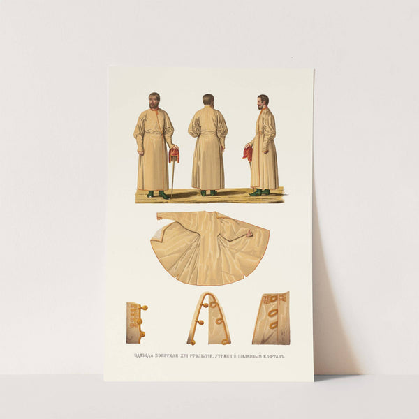 Odezhda boiarskaia XVII stoletiia. Utrenii shelkovyi kaftan by Fedor Grigoryevich Solntsev