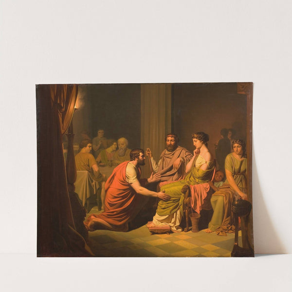 Odysseus before Alcinous, King of the Phaeacians (1853) by August Malmström