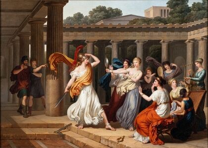 Odysseus Recognises Achilles Amongst The Daughters of Lycomedes