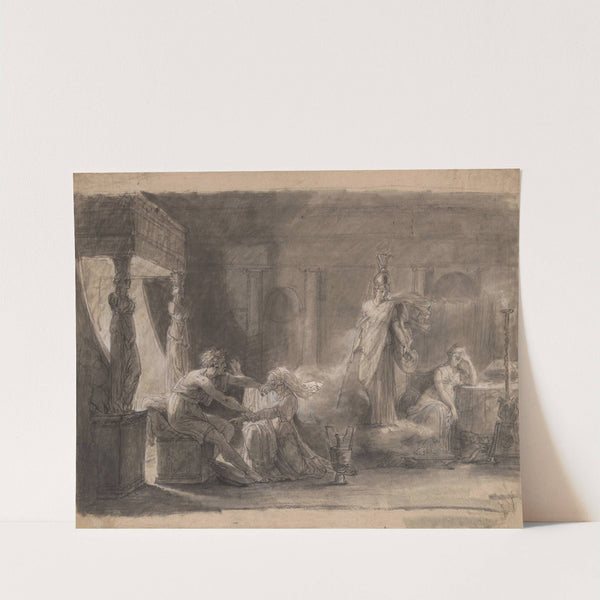 Odysseus Recognized by his Old Nurse Eurycleia while Penelope Is Distracted by Athena by Pierre-Narcisse Guérin