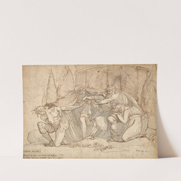 Oedipus at Colonus, Cursing his Son Polynices by Henry Fuseli