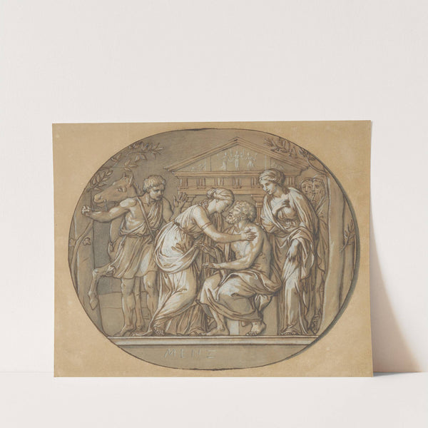 Oedipus before the Temple of the Furies between his Daughters Antigone and Ismene (ca. 1760–61) by Anton Raphael Mengs