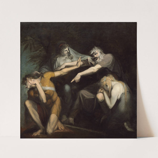 Oedipus Cursing His Son Polynices by Circle of Henry Fuseli