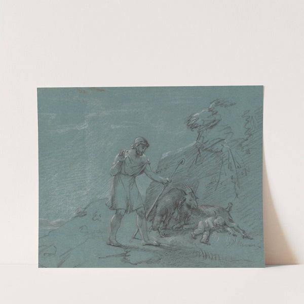 Oedipus Discovered by the Shepherds by Jean Antoine Verschaeren
