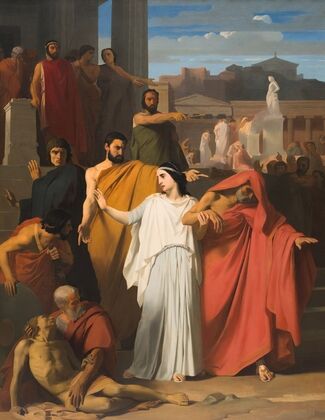Oedipus Going into Exile from Thebes