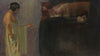 Oedipus solves the mystery of the Sphinx