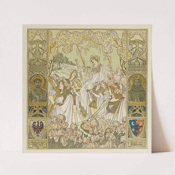 Oesterreichische Monatsbilder Pl.13 (1900) by Heinrich Lefler