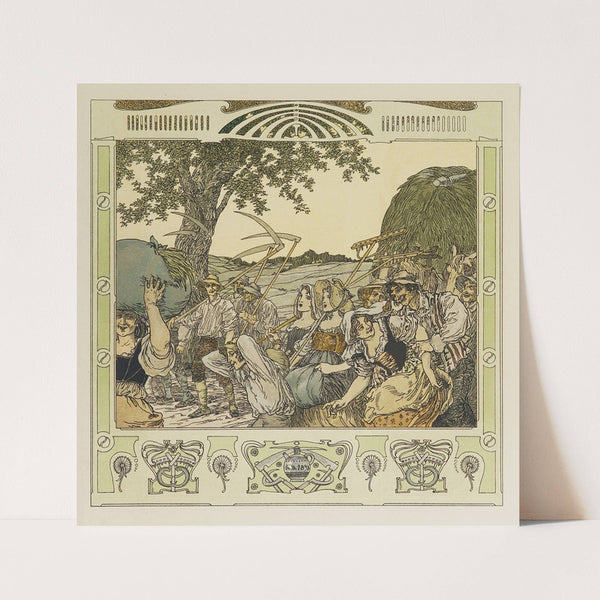 Oesterreichische Monatsbilder Pl.15 (1900) by Heinrich Lefler