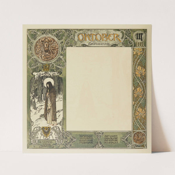 Oesterreichische Monatsbilder Pl.20 (1900) by Heinrich Lefler