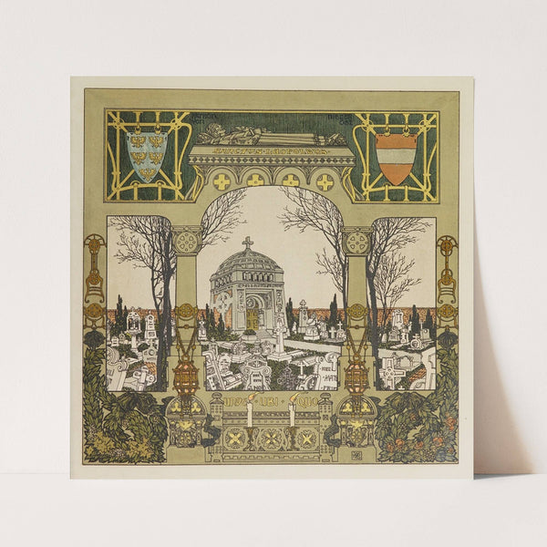 Oesterreichische Monatsbilder Pl.23 (1900) by Heinrich Lefler