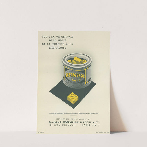 Oestrobrol (1910-1950) by Produits F. Hoffmann-La Roche & Cie