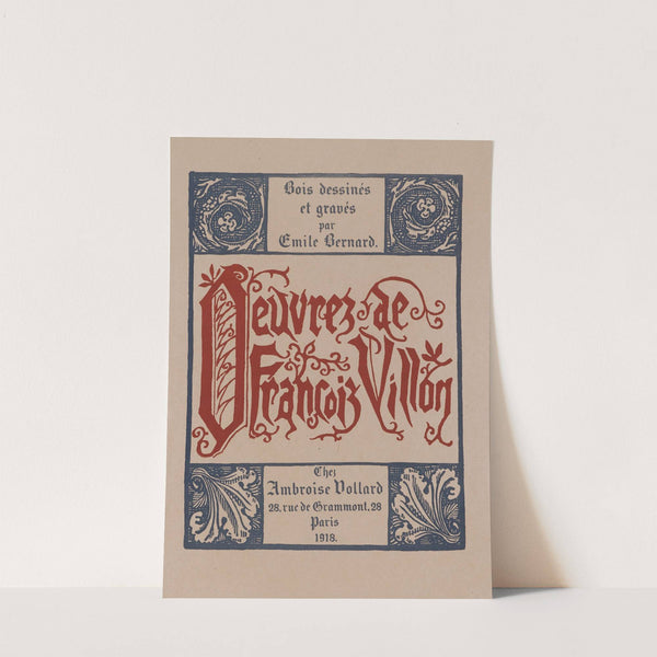 Œuvres de François Villon by Emile Bernard