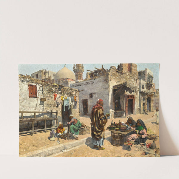 Offering Refreshment, Cairo by Alphons Leopold Mielich