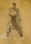 Officer and Head of a Horse