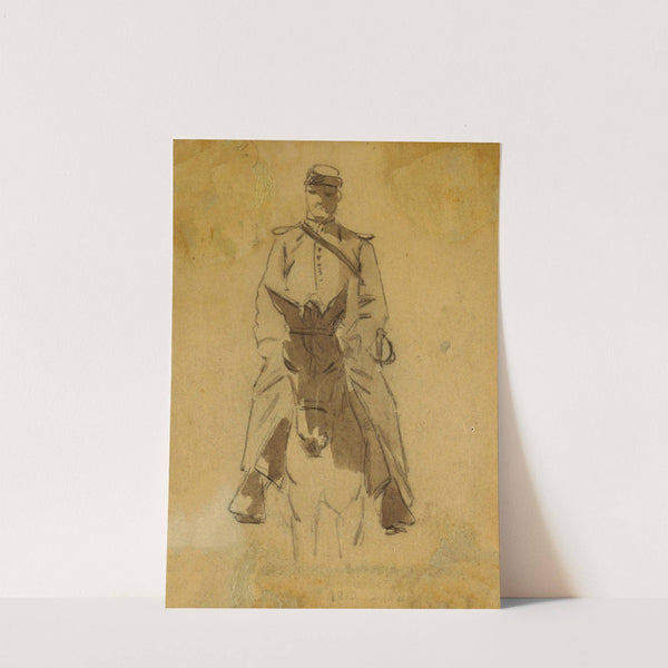 Officer and Head of a Horse by Winslow Homer