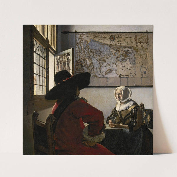 Officer and Laughing Girl by Johannes Vermeer