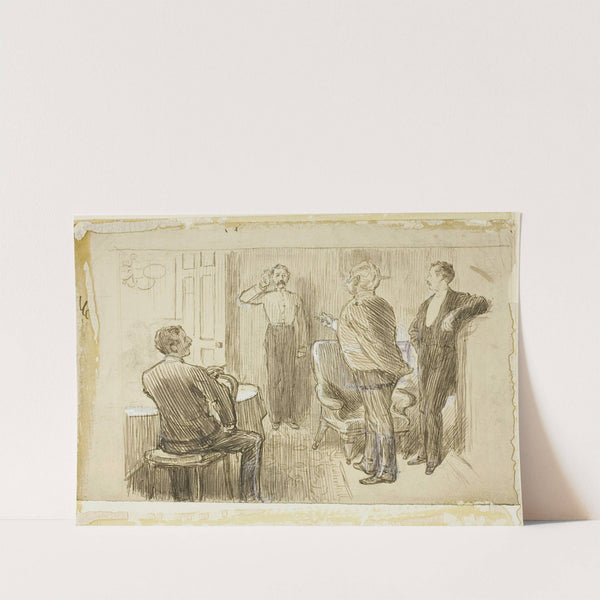 Officer and Orderly by Charles Samuel Keene