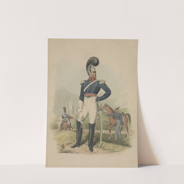 Officer from the First Troop, Philadelphia, facing forward by John Rubens Smith