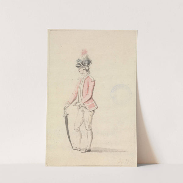 Officer with Cockade and Sword by James Roberts