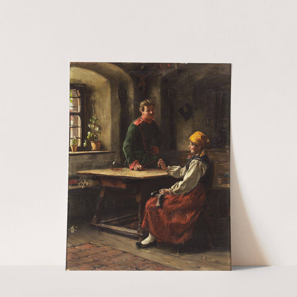 Officer with Peasant (1887) by Emil Rau