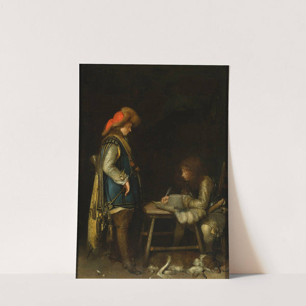 Officer writing a letter by Gerard ter Borch