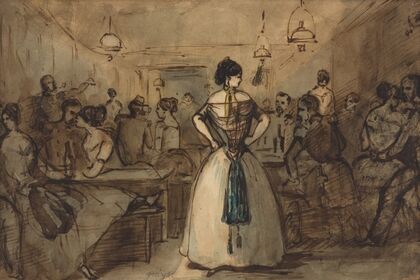 Officers And Courtesans In An Interior