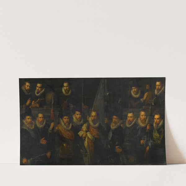 Officers and other civic Guardsmen of the IIIrd District of Amsterdam, under the Command of Captain Jacob Gerritsz Hoyngh and Lieutenant Nanningh Florisz Cloeck (1616) by Paulus Moreelse