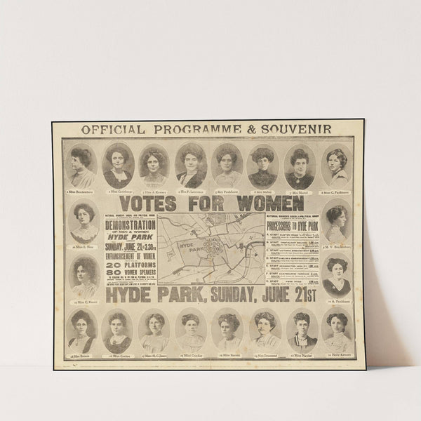 Official Programme & Souvenir of the Women’s Sunday March on 21 June 1908 in Hyde Park (1908) by Women'''s Social and Political Union
