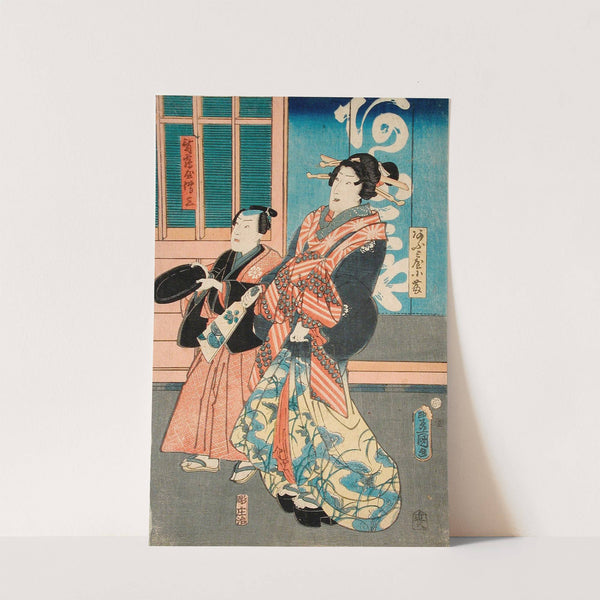 Ofuji of Ōmiya and her Servant Tsuruya Denzō by Utagawa Kunisada (Toyokuni III)