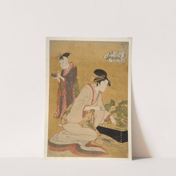 Ôgiya uchi Yashio, Someki, Tsumaki – Yashio of the Ôgiya, Someki, Tsumaki (1793-1804) by Kitagawa Utamaro