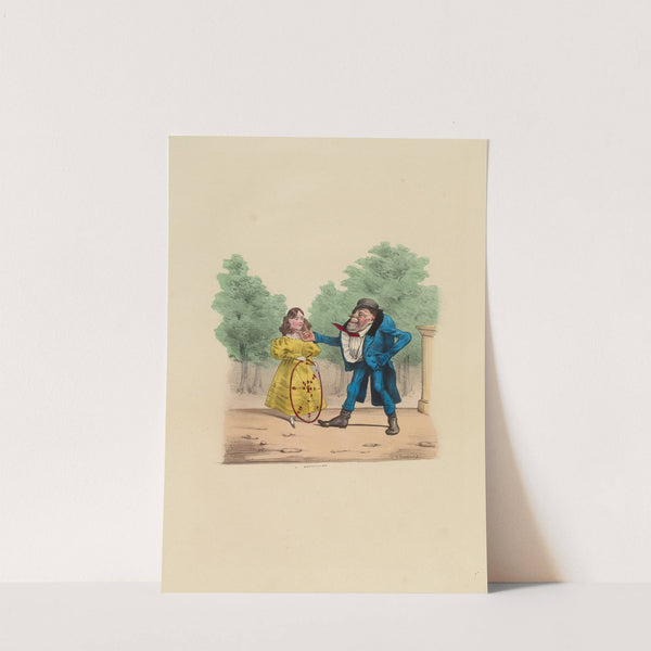 Oh La belle enfant. j’veux lui apprendre un petit jeu (1831) by Charles-Joseph Traviès de Villers