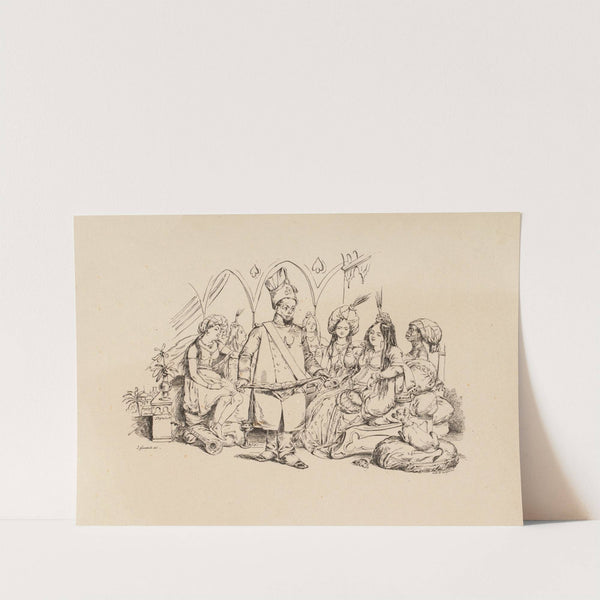 Oh l’arabesque qué grandz oeuils qu’a m’fait (1830) by J. J. Grandville