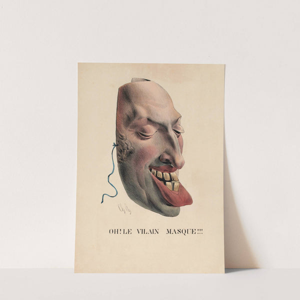 Oh Le vilain masque (1830) by Charles Philipon