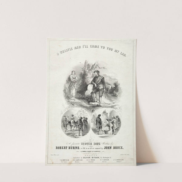 Oh Whistle and I’ll Come to you, My Lad – Sheet Music Cover (c. 1855–57) by Winslow Homer