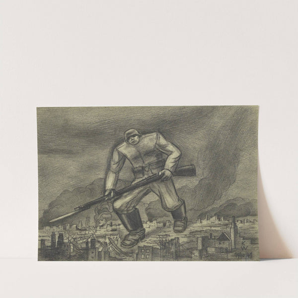 Ohne Titel; aus; 'Die 150 Blätter' XVI by Karl Wiener