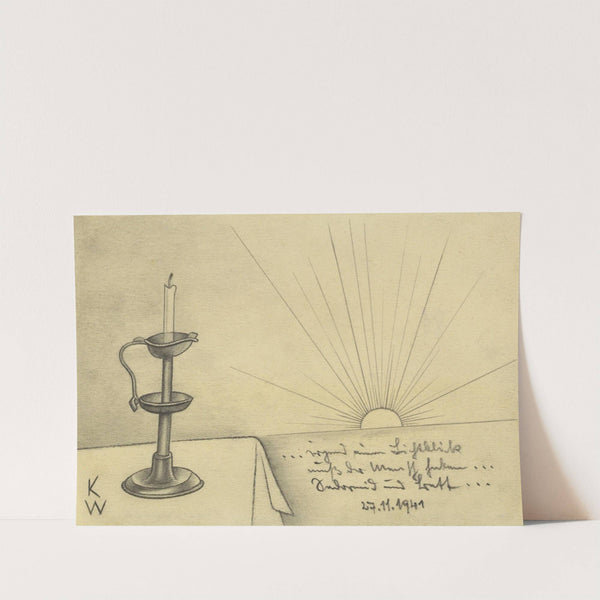 Ohne Titel; aus; 'Die 150 Blätter' XXI by Karl Wiener