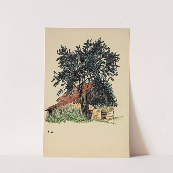 Ohne Titel (Bauernhaus) by Karl Wiener