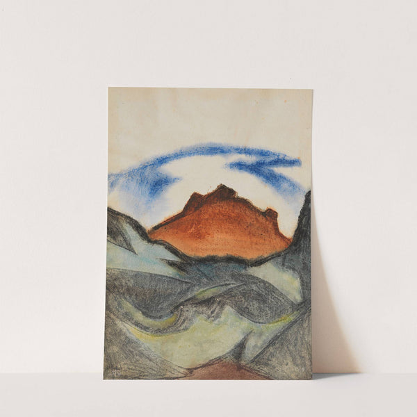 Ohne Titel (Berglandschaft) by Fritz Stuckenberg