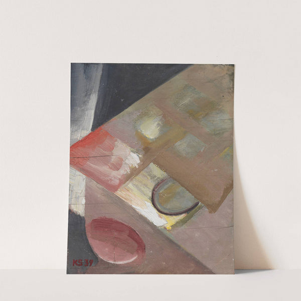 Ohne Titel (Bild mit schiefer Ebene) by Kurt Schwitters