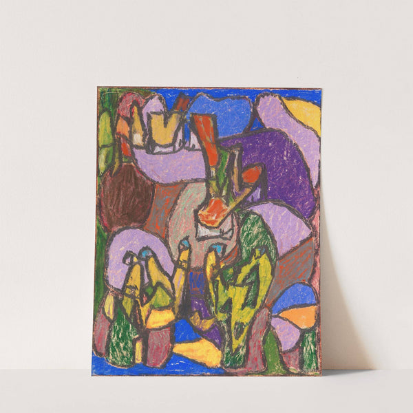 Ohne Titel (Figuren) (Ca. 1920) by Adolf Hölzel