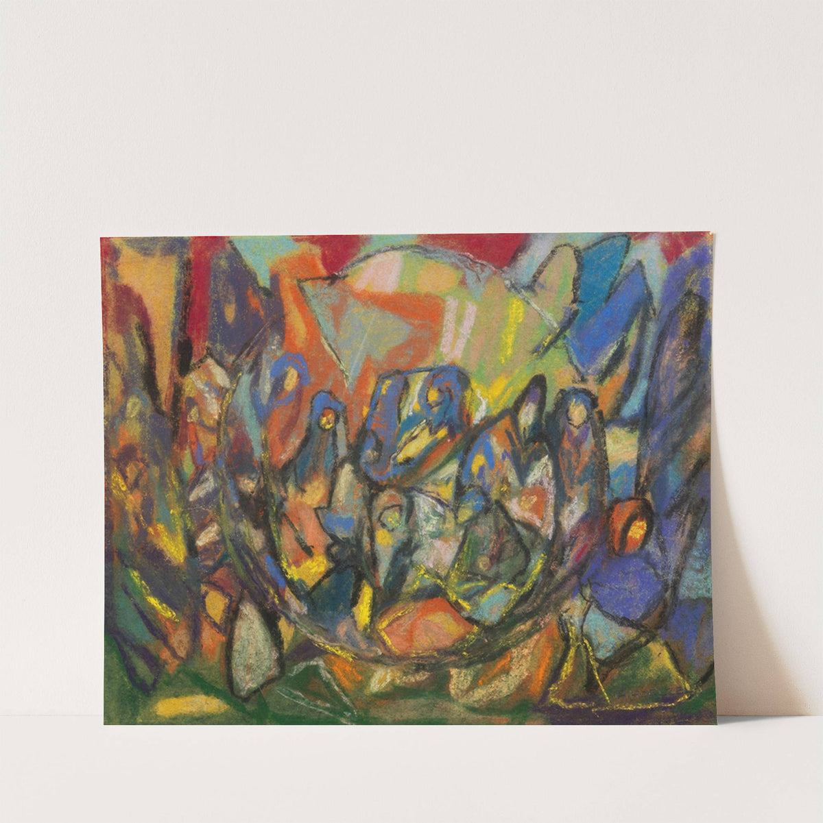 Ohne Titel (Figurenkomposition) (1930) by Adolf Hölzel
