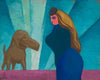 Ohne Titel (Frau und Hund)