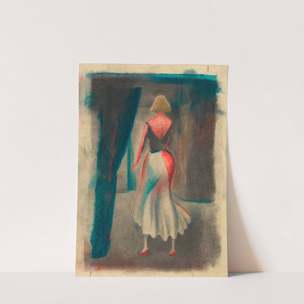 Ohne Titel (Frauenfigur, Rückenansicht) by Karl Wiener