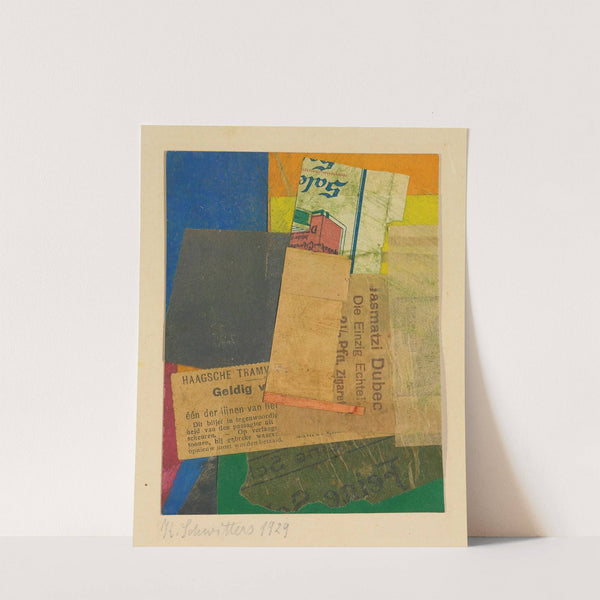 Ohne Titel (Geldig) by Kurt Schwitters