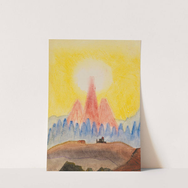 Ohne Titel (Gipfelmotiv) by Fritz Stuckenberg