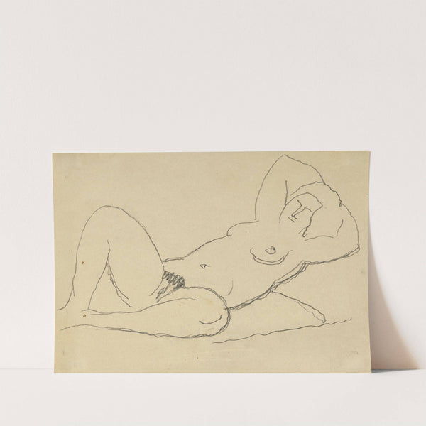 Ohne Titel (Liegender Akt, die Hände hinter dem Kopf verschränkt II) (1934) by Alexej von Jawlensky