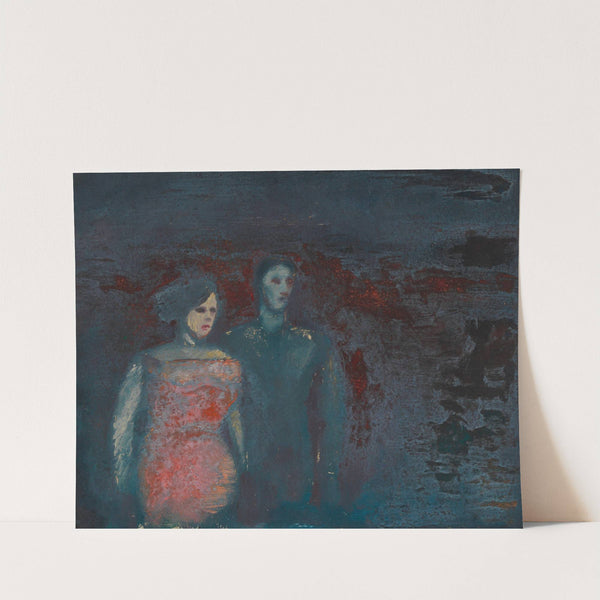 Ohne Titel (Mann in Landschaft) by Karl Wiener