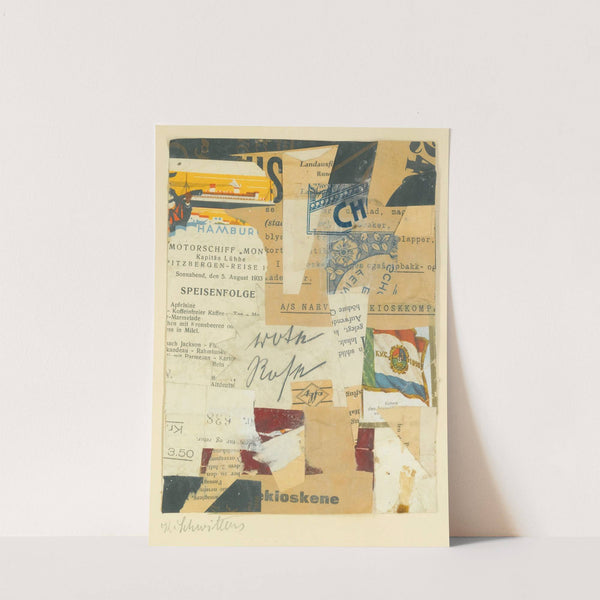 Ohne Titel (Rote Rose) by Kurt Schwitters